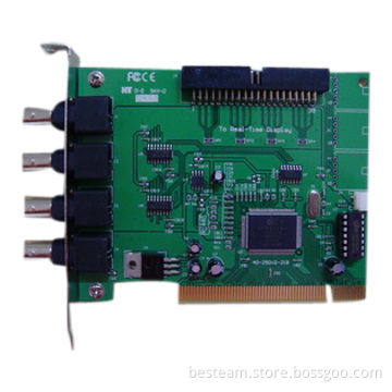 4-channel H.264 DVR Card with 120fps NTSC/100fps PAL Recording Rate